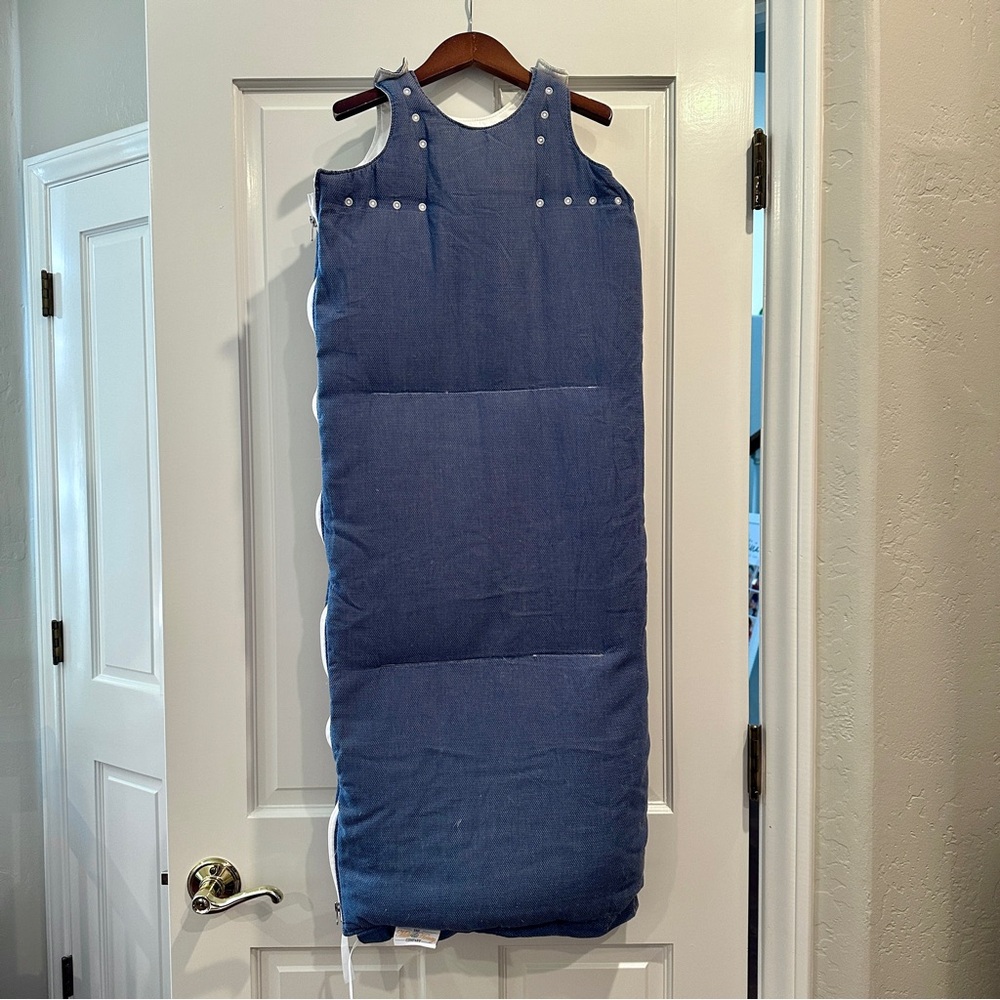 Milk & Honey Down Baby Luxury Sleep Snap Bag Sack 800 Fill 2.5 Tog USA MADE blue